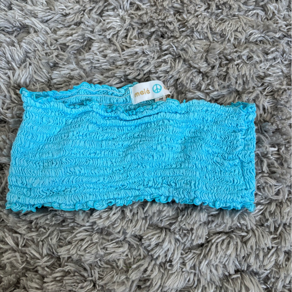 Blue tube top
